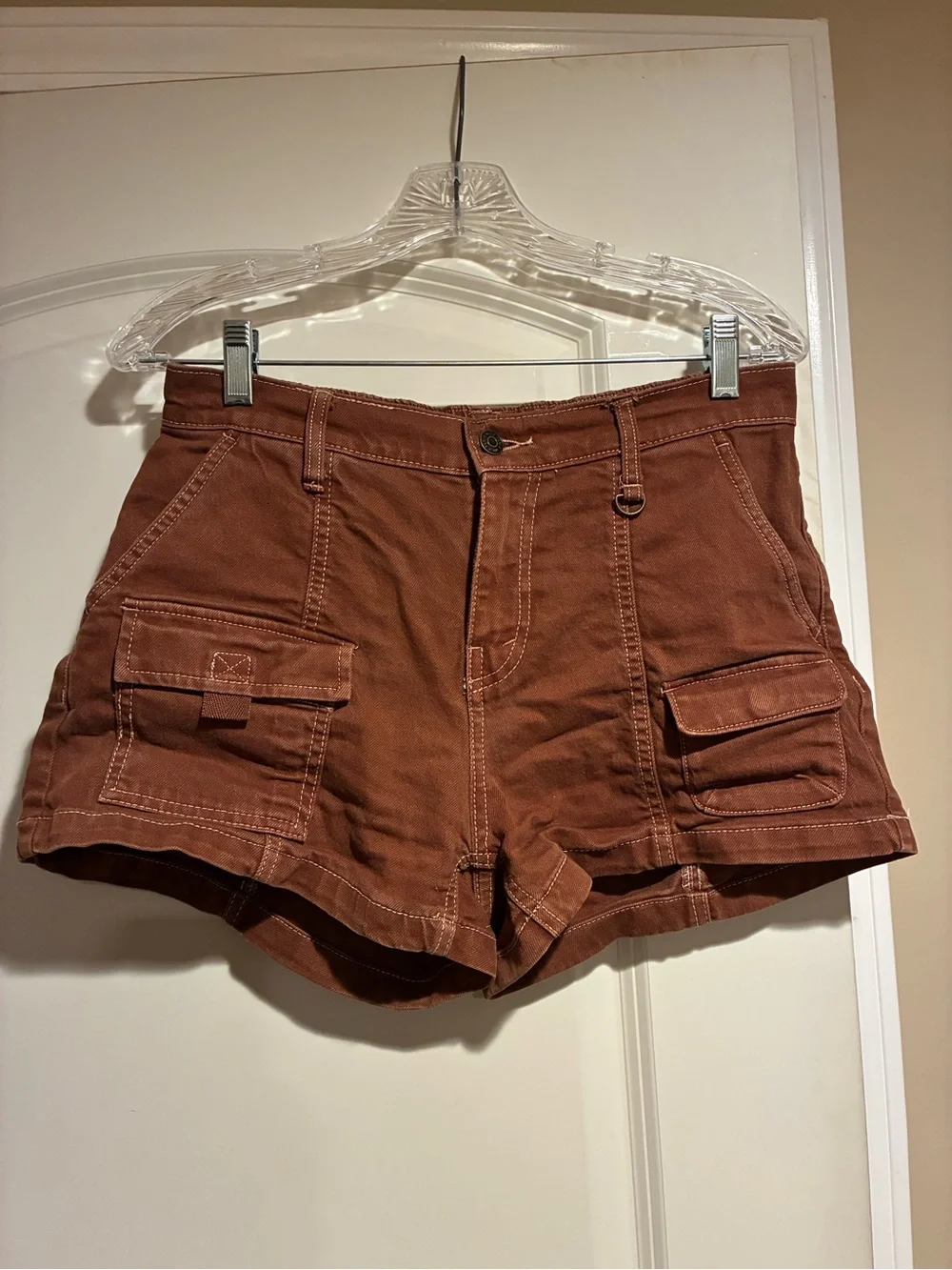 wild fable Rust-Tone Cargo Shorts mid-rise